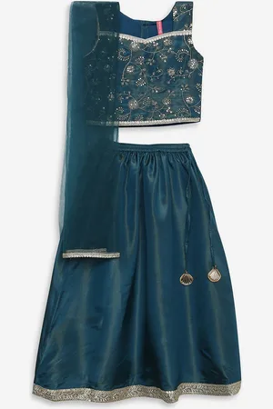 Ethnicity Girls Embroidered Ready to Wear Lehenga & Blouse With Dupatta