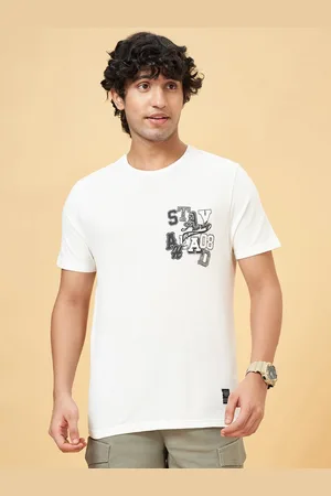 PEOPLE Men Biker Henley Neck Pockets T-shirt