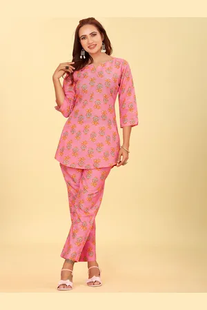 CHANSI Ethnic Motifs Printed Straight Kurta With Trouser