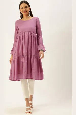 HRITIKA Self Design Pure Cotton Anarkali Kurta