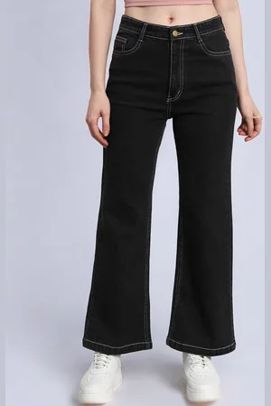 Mast & Harbour Women Flared High-Rise Stretchable Jeans