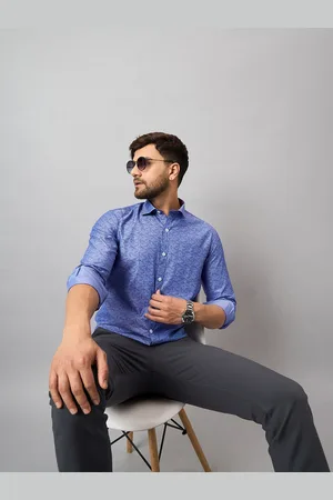 Club York Opaque Ethnic Motifs Printed Cotton Casual Shirt
