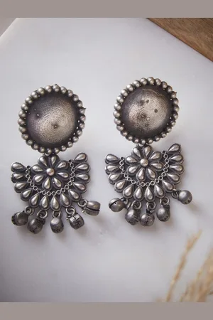 ATIBELLE Silver-Plated Drop Earrings