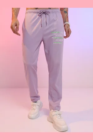 Highlander Men Lavender Regular Fit Printed Track Pant