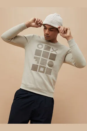Lifestyle Men Cotton Printed Pullover Sweatshirt