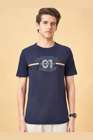 Pantaloons Typography Printed Slim Fit Sports T-shirt