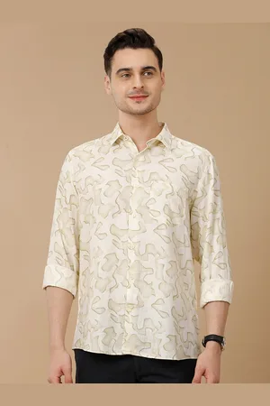 Linen Club Men Contemporary Slim Fit Opaque Printed Casual Shirt
