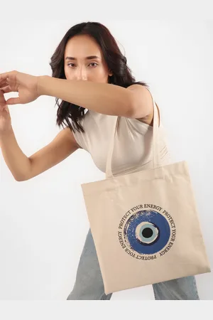 earthbags Evil eye Cotton Tote Bag