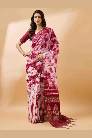 DIVASTRI Tie & Dye Printed Bandhani Saree