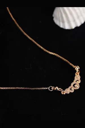 Anouk Gold-Plated American Diamond Stone Studded Necklace