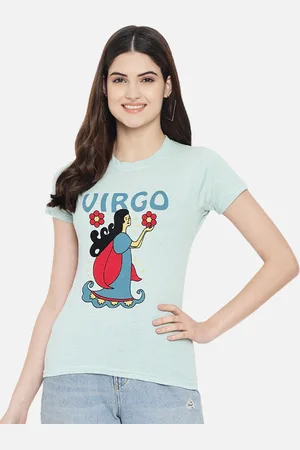 Corsica Women Regular Fit Graphic Printed Round Neck Cotton T-shirt