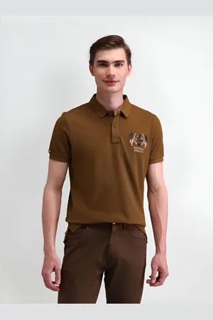Ralph Lauren Men Solid Polo Collar Cotton Slim Fit T-shirt