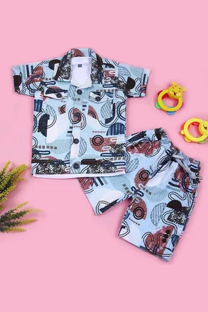 V-Mart Boys Printed Shirt with Shorts