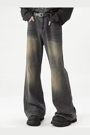 Mast & Harbour Men Low Distress Heavy Fade Jeans