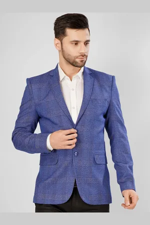 Wintage Checked Notched Lapel Collar Single-Breasted Blazer