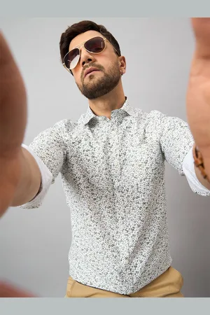 Club York Opaque Abstract Printed Cotton Casual Shirt