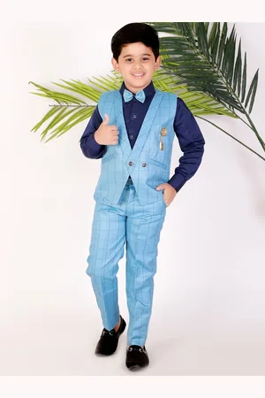 BAESD Checked Shawl Collar 3 Piece Suit