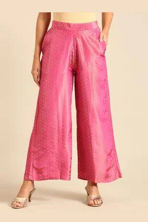 De Moza Women Embellished Wide Leg Trousers