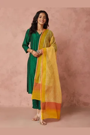 Fabindia Leheriya Woven Design Dupatta