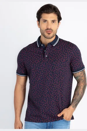 Status Quo Men Printed Polo Collar Pockets T-shirt