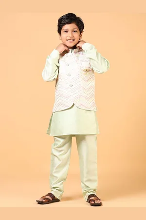 V-Mart Boys Regular Pure Cotton Kurta with Pyjamas