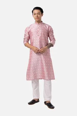 THE KURTA COMPANY Ethnic Motifs Printed Mandarin Collar Kurta