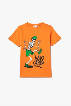 Koton Boys Graphic Printed Pure Cotton T-shirt