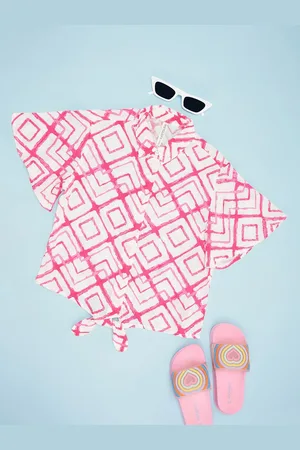 Pantaloons Girls Printed Shirt Style Top