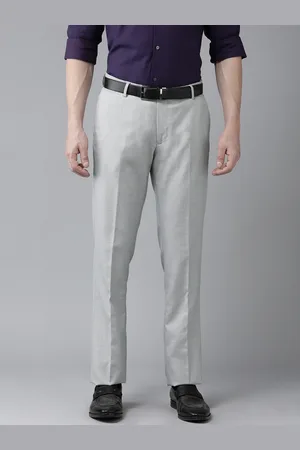 Arrow Men Solid Tailored Fit Formal Trousers
