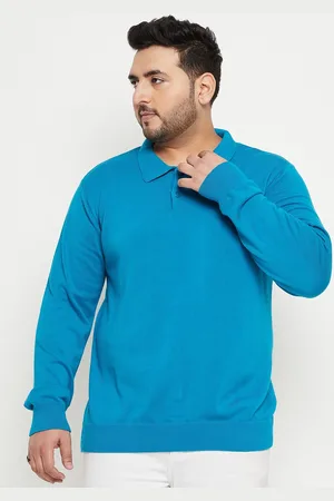Club York Plus Size Polo Collar Cotton Pullover