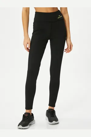 Koton Women High-Rise Ankle Length Training or Gym Tights