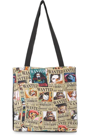 COMICSENSE One Piece Anime Printed Wanted Pirates Shopper Tote Bag