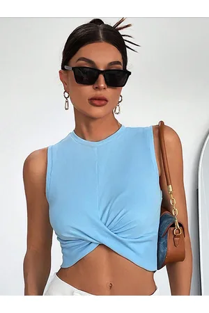 Stylecast Women Round Neck Sleeveless Crop Top