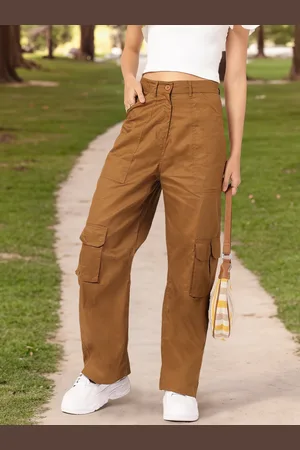 DressBerry Women Utility Edge Cargo Straight Trousers