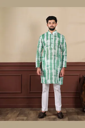 Koshin Abstract Printed Mandarin Collar Straight Kurta