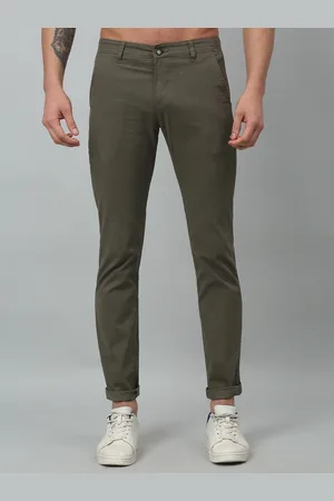 CANTABIL Men Mid Rise Cotton Trousers