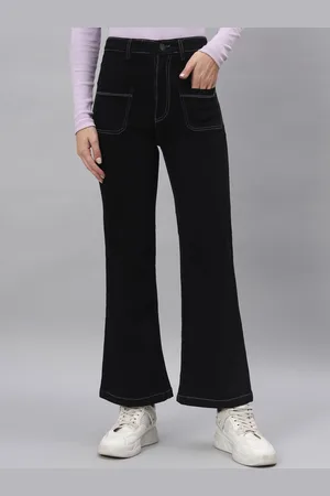 Mast & Harbour Women Flared High-Rise Stretchable Jeans