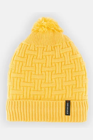 Status Quo Women Yellow Beanie