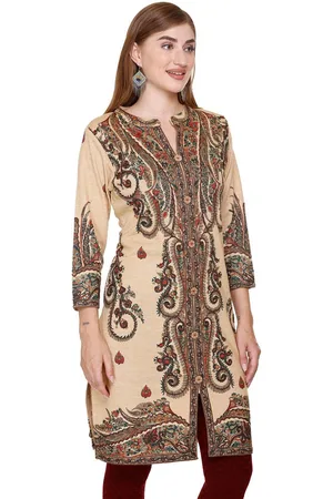 Elthia Ethnic Motifs Printed Wollen Kurta