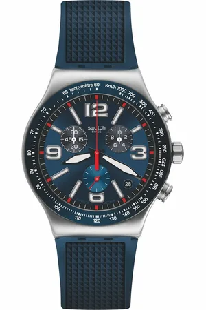Swatch Unisex Dial & Textured Straps Analogue Watch YVS454