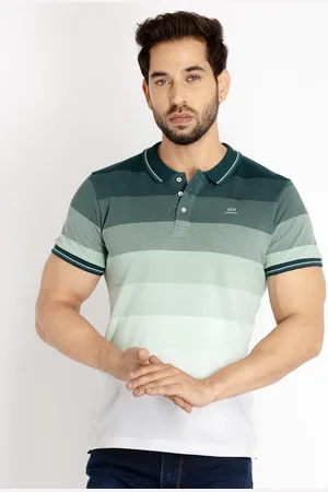Status Quo Men Colourblocked Polo Collar Cotton T-shirt