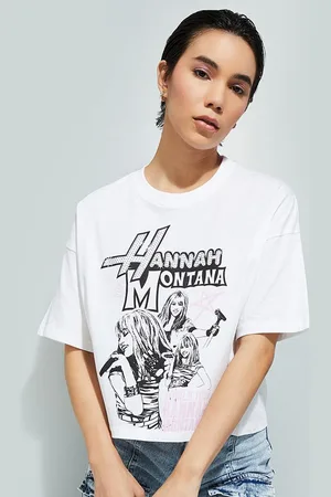 Max Collection URB_N Women Hannah Montana Print Boxy Fit T-shirt