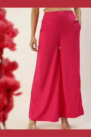 De Moza Women Plus Size Flared Cropped Palazzos