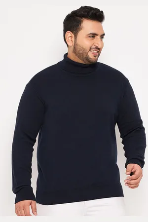 Club York Plus Size Turtle Neck Cotton Pullover