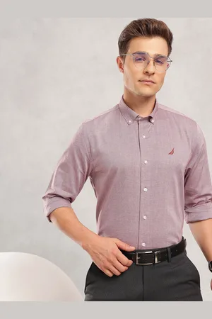 Nautica Pure Cotton Slim Fit Opaque Formal Shirt