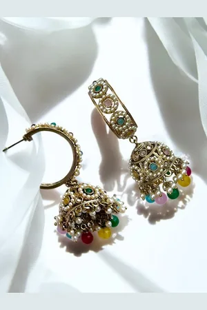 AccessHer Circular Jhumkas Earrings