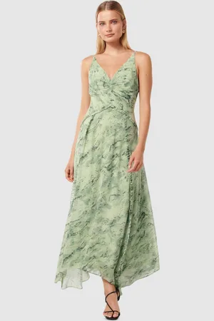 Forever New Print A-Line Midi Dress