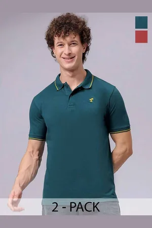 The Indian Garage Co Men Pack of 2 Polo Collar T-shirts