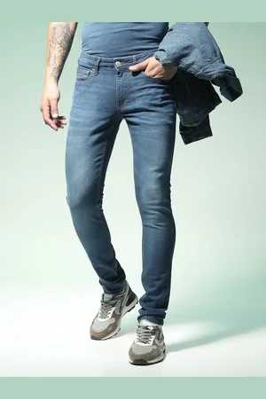 Flying Machine Men Blue Slim Fit Mid-Rise Clean Look Jeans