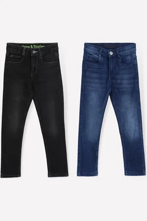 TALES & STORIES Pack Of 2 Boys Slim Fit Light Fade Stretchable Jeans
